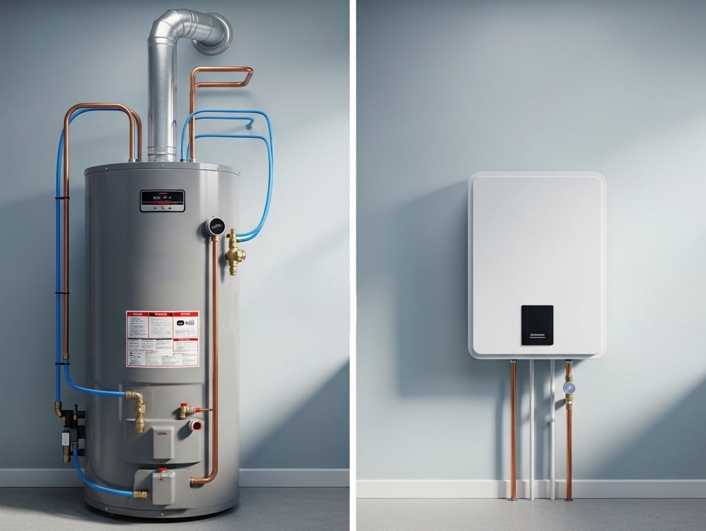 Tank vs. tankless water heaters